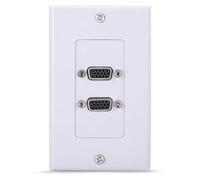 Tomantery Pannello per Montaggio a Parete con Presa VGA Connessione Facile e Durevole per Cablaggio Tecnico Materiale ABS per Sala Videoconferenze