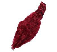 Tomantery Parrucca Ondulata Lunga con Permanente di Mais Design Elegante per Cosplay Cappellino per Parrucca Donna in Fibra Resistente Al Calore Indossare Ogni Giorno (Borgogna)