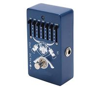 Tomantery Pedale EQ per Chitarra a 6 Bande, Lega di Alluminio CP-71 | Equalizzatore per chitarra a 6 bande con ±18 dB, DC9V 30 mA, per effetti per basso chitarra elettrica