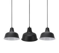 Tomantery Portalampada a Sospensione per Fattoria Lampadario in Ferro con Corda Regolabile per Bar Domestici Ristoranti, Attacco E26 E27, per Studio di Hotel per Famiglie, Portalampada a Sospensione