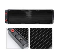 Tomantery Raffreddatore Ad Acqua CPU Efficiente Doppio Strato 45mm Raffreddamento Ad Acqua Radiatore Dissipatore di Calore per Appassionati di Giochi per Computer Alluminio