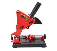 Tomantery Robusto Supporto Fisso per Smerigliatrice Angolare con capacità di Taglio Regolabile, Design Sicuro per Progetti di Miglioramento della Casa, Ghisa, Rosso,