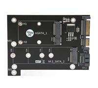 Tomantery Scheda Adattatore Velocità di Lettura Rapida M.2 MSATA SSD a Doppio Convertitore per Accessori per Computer