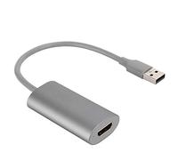 Tomantery Scheda di Acquisizione Video USB 2.0 HD Video Grabber Record Box per Videocamera di Gioco Streaming Live, Guscio in Lega di Alluminio, Plug and Play per Console di Gioco