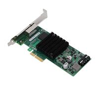 Tomantery Scheda di Rete Adattatore Ethernet Affidabile Funzionamento Stabile per Server, Materiale del Circuito Stampato Interfaccia RJ45 con 1x Deflettore Corto e 1x Disco CD
