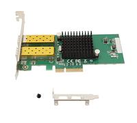 Tomantery Scheda di Rete Pcie Stabile Dual Sfp 10 100 1000Mbps Scheda Gigabit Ethernet per Server 10 Velocità di Trasmissione 100/1000Mbps