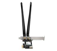 Tomantery Scheda di Rete Wi-Fi Wireless di Sesta Generazione con Doppia Antenna per Giochi Ad Alta velocità per AX200, per 10/, Antenna da 5 DB, Slot PCI Express 1x e USB