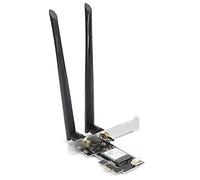 Tomantery Scheda di Rete Wireless Wifi6 a Doppia Frequenza, Trasmissione Veloce 2400 Mbps per Computer da Gioco Desktop, con 2 Antenne, per ®10/OS X®10.x/, 3,5")