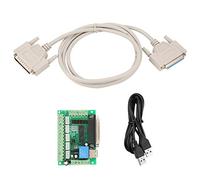 Tomantery Scheda USB a 5 Assi per Motore Passo-passo CNC, Alimentazione USB Separata, Ampio Ingresso di Tensione per 12-24 V, Segnali Isolati con Accoppiamento Ottico, Uscita relè P17, per