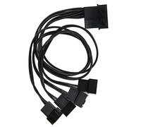 Tomantery Splitter Ventola PWM Adattatore Durevole a 4 Pin per Computer Desktop, Aumenta Il Flusso d'Aria per Ventole del Case del PC, Materiale Plastico in Rame
