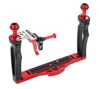 Tomantery Stabilizzatore con Vassoio in Alluminio con Due Maniglie e Grilletto - Design Cavo per Riprese Subacquee in Equilibrio - Fotocamere, Luci Subacquee