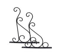 Tomantery Staffa di Sospensione in Acciaio Resistente per Esterni, Perfettamente Abbinata Alle Lanterne per Mangiatoie per Uccelli con Viti, Gancio a Parete da 2 Pezzi per attività in Giardino o Al