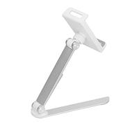 Tomantery Supporto per Tablet Pieghevole in Lega di Alluminio Supporto per Telefono con Rotazione di 360°+180° per Tablet da 4-12" Telefono da 4-7", Staffa Portatile Leggera per Viaggi a Casa