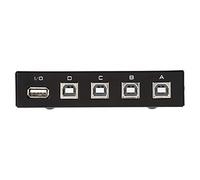 Tomantery Switch di Condivisione Manuale USB 2.0 per Scanner Stampante PC, Commutazione Facile, Compatibile con 98/Me/2000/XP/MAC, 2 Porte - per Uso Domestico/ufficio (Manuale a 4 porte)