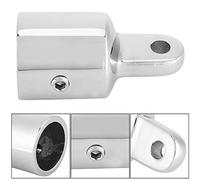 Tomantery Tappo Terminale in Acciaio Inossidabile Lucidato a Specchio 7/8" 2 Pezzi, Connettore Bimini Top per Barca di Alta qualità, Facile da Installare con Design Preciso, Adatto per Avventure