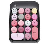 Tomantery Tastiera Numerica Wireless Silent Chocolate Keycap 2.4G per un Controllo Efficiente della Digitazione Fino a un Raggio di 10 M per Utenti (#1)
