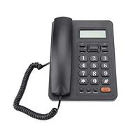 Tomantery Telefono Fisso Cablato con Display ID Chiamante e Ricomposizione per Ufficio Domestico, Doppio DTMF/FSK, Ideale per Chi Lavora da Casa