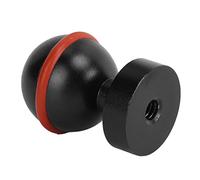 Tomantery Testa a Sfera per Luce Subacquea Piccola, Leggera e Resistente per Fotocamera Subacquea in Lega di Alluminio (Nera)