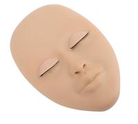 Tomantery Testa di Manichino per Estensione Ciglia Professionale in Silicone per la Pratica del Trucco, Formazione Didattica, 1 Conteggio (Nudo)