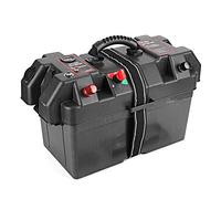 Tomantery Trolling Motor Power Center Station Scatola Batteria con Porta USB e Caricatore da 12 V per Applicazioni su Poppa di Piccole Imbarcazioni, Adatta per Batterie del Gruppo 24-27