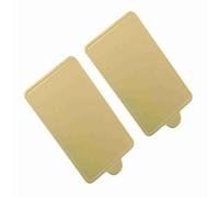 Tomantery Vassoio per Cupcake in Carta Dorata, 100 Pezzi, Espositore per Tortiere per Mousse, Ideale per Vendere le Tue Torte, Matrimoni, Feste di Compleanno, Dolci Fatti in Casa (grande rettangolo)