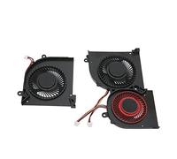 Tomantery Ventola di Raffreddamento GPU per Laptop Raffreddatore CPU Efficiente in Lega di Alluminio per Gs65 MS 16q2, 4 Pin, CC 5 V/0,5 A per CPU 16q2 Cw, Materiale ABS Leggero (e GPU)