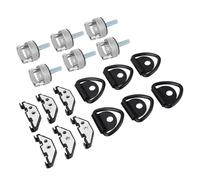 Tomantery Vite a Testa Zigrinata con Fissaggio a Rimozione Rapida per Parte Superiore Rigida con Anelli a D e Dado di Fissaggio in Acciaio Inossidabile per JK JL JT, Kit Ad Alta Resistenza Facile