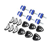 Tomantery Vite a Testa Zigrinata con Fissaggio a Rimozione Rapida per Parte Superiore Rigida con Anelli a D e Dado di Fissaggio in Acciaio Inossidabile per JK JL JT, Kit Ad Alta Resistenza Facile