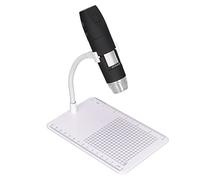 Tomantery WiFi HD 50x-1000x 8 LED Mini Fotocamera per Microscopio Digitale USB Wireless per PC Smartphone, Microscopio Portatile per Studio Ed Esplorazione, ABS, 1 +1 Staff Scheda Bilanci Cavo