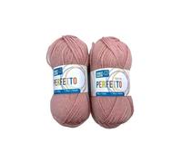 TOMASELLI MERCERIA 2 Gomitoli Lana Acrilica Morbida Perfetto Mez Cucirini Originals 50 Gr. - 8379 Rosa Antico