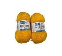 TOMASELLI MERCERIA 2 Gomitoli Lana Acrilica Morbida Perfetto Mez Cucirini Originals 50 Gr. - Giallo Oro