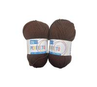 TOMASELLI MERCERIA 2 Gomitoli Lana Acrilica Morbida Perfetto Mez Cucirini Originals 50 Gr. - Marrone 8281