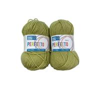 TOMASELLI MERCERIA 2 Gomitoli Lana Acrilica Morbida Perfetto Mez Cucirini Originals 50 Gr. - Verdino