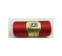 TOMASELLI MERCERIA Filo Diamant Metallico DmC per Cucire a Macchina - Rosso