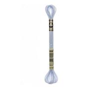 TOMASELLI MERCERIA Filo Mouliné Light Effects Art 317w DmC - Effetto Metallico e Luminoso, 6 Capo - E 3747 Celestino
