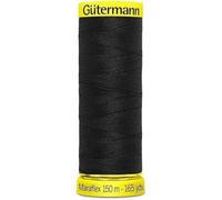 TOMASELLI MERCERIA Gütermann Maraflex Filo Elastico 150 m - Alta qualità, Taglia Unica - Nero