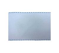 TOMASELLI MERCERIA Passamaneria Nastro Bordo Tela Aida Punto Croce 55 Fori Alto 10 Cm - Celeste