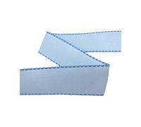 TOMASELLI MERCERIA Passamaneria Nastro Bordo Tela Aida Punto Croce 55 Fori Alto 5 Cm - Celeste