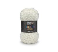 TOMASELLI MERCERIA Perfetto Lurex Lana Acrilica 50 Gr Mez Cucirini Mt 130 - Bianco e Oro Lurex
