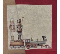 TOMASELLI TESSUTI Pannelli Gobelin Schiaccianoci Re 45x45 Cm