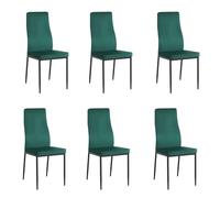 Tomasucci Wink Design set 6 sedia effetto velluto Boston GREEN