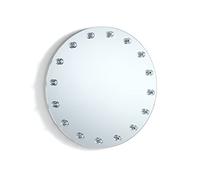 Tomasucci Wink Design, Specchiera da Parete AFRODITE, Luci LED Integrate, Struttura in MDF Laccata Bianco Opaco, Ø 50 cm x P 4,5 cm