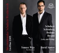 Tomasz Wija Internationaler Schubert-Wettbewerb Lied Duo 2009 (CD) Album