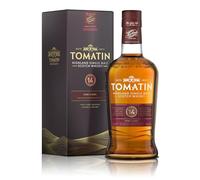 Tomatin 14 YO Whiskey - Highland Single Malt Scotch Whisky Maturato in Botti di Porto e Bourbon, 46%, Bottiglia in Vetro da 70cl