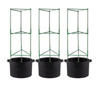 Tomato Cage - Garden Plants Support Trellis with Grow Bags, Adjustable Climbing Vegetables Fruits Stakes | for Cucumber Flower Vine Bean Fruit Home Outdoor Balcony Patio Deck Ground Gardening