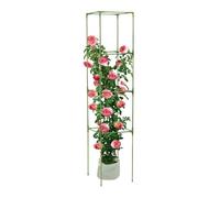Tomato Growing Cage - 64 Inch Square Heavy Duty Stakes, Adjustable Plant Supports For Climbing Plants Indoor Outdoor, For Climbing Vine Flower Vegetable Fruit Indoor Outdoor Raised Bed Yard Patio