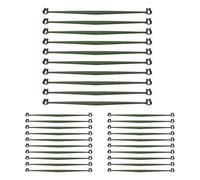 Tomato Stake Connectors, Trellis Connector Clips, Expandable Plant, Flexible Frame Design, Reusable Garden Aid, for Climbing Plants, 11.81x0.43 Inches, Green, 30pcs