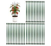 Tomato Trellis - 36PCS Expandable Plant Support Clips, Adjustable Climbing Connector System with Stakes Poles | Ideal for Tomato Cucumber Beans Peas Pepper Strawberry Grape Vine | Garden Plant Support