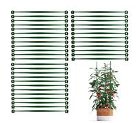 Tomato Trellis Kit - 36 Piece Expandable Plant Support Clips and Poles | Adjustable Climbing Cage for Tomatoes Vegetables | Durable Flexible Connectors with Sturdy Stakes for Cucumber Bean Pea Pepper