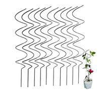 Tomato Twist Stake, 10Pcs Spiral Tomato Stakes,Twist Tomato Stakes 15.8 Inch, Supports Rust Resistant Metal Climbing Plant for Potted Plants Rose Vine (Helical,10 Pcs)